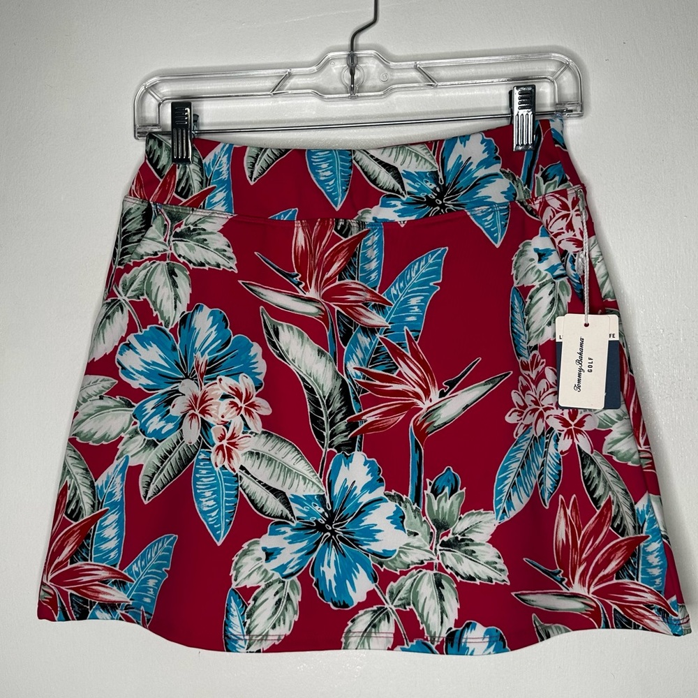 New Tommy Bahama Active Golf Tennis Skort Skirt Stretch‎ UPF Pink